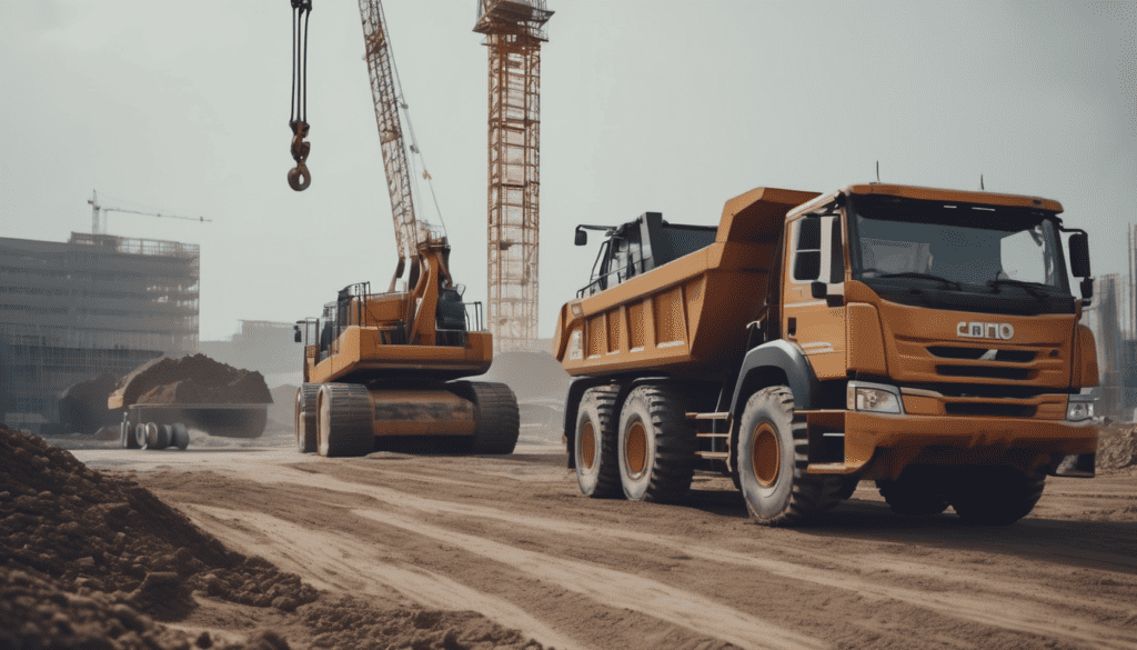 construction telematics vehicles on site